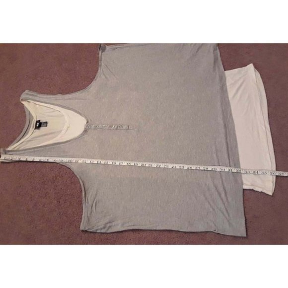 H&M Lagenlook draped Double Layer Tank dress sz L - Picture 12 of 13